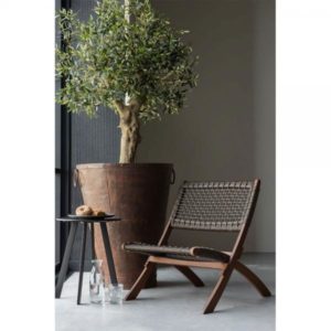 MESH ΚΑΡΕΚΛΑ ΠΤΥΣ/ΜΕΝΟ-Η ΚΑΦΕ ANTIQUE ΚΑΡΥΔΙ 78x60xH72,5cm