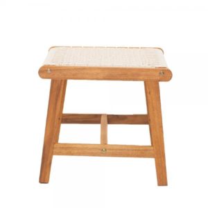 MESH ΣΚΑΜΠΩ ΛΕΥΚΟ ΦΥΣΙΚΟ 57x41xH35,5cm