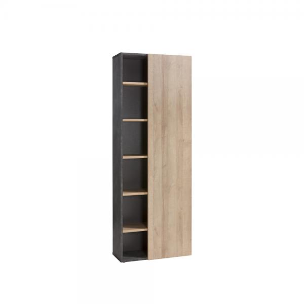 CORE ΒΙΒΛΙΟΘΗΚΗ 5ΡΑΦΙΑ ΠΕΤΡΑ SONOMA 80x35xH218cm