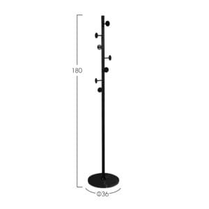 CYCLOS ΚΑΛΟΓΕΡΟΣ ΜΑΥΡΟ 36x36xH180cm