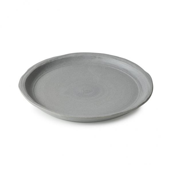 No.W MATT GREY RECYCLAY DINNER PLATE 23.5CM