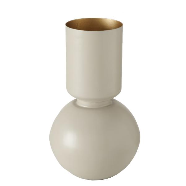 JARYN, ΒΑΖΟ ΜΕΤΑΛΛΙΚΟ ΜΠΕΖ ΜΑΤ ΜΕ ΧΡΥΣΟ H31cm