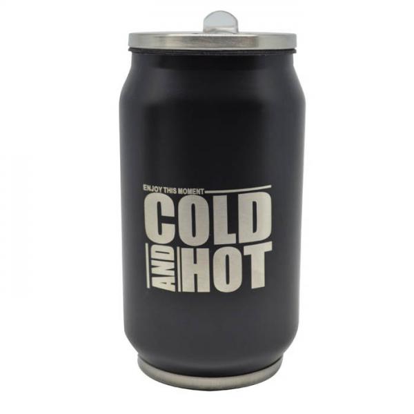 ΠΟΤΗΡΙ ΘΕΡΜΟΣ INOX ΜΑΥΡΟ COLD AND HOT 330ml