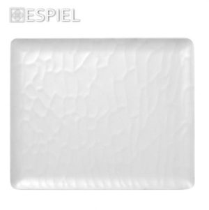 WHITE ΔΙΣΚΟΣ ΜΠΟΥΦΕ 1/2 32,5Χ26,5ΕΚ WAVY MATTE ΜΕΛΑΜΙΝΗΣ