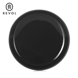 SOLID BLACK GOURMET PLATE 23CM 700ML