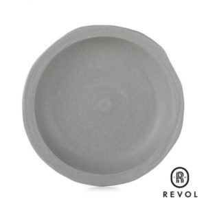 No.W MATT GREY RECYCLAY DEEP PLATE 21CM