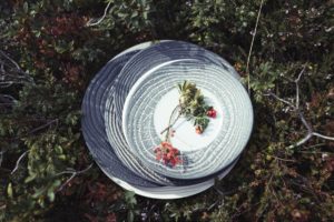 ARBORESCENCE LIQUORICE DINNER PLATE 26,5M 26,5X26,5X3,2CM