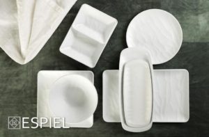 WHITE ΔΙΣΚΟΣ ΜΠΟΥΦΕ 1/2 32,5Χ26,5ΕΚ WAVY MATTE ΜΕΛΑΜΙΝΗΣ
