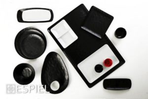 BLACK ΠΙΑΤΟ ΤΡΙΓ.24Χ26Χ2ΕΚ WAVY MATTE ΜΕΛΑΜΙΝΗΣ