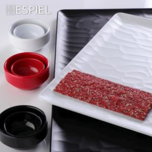 WHITE ΔΙΣΚΟΣ ΜΠΟΥΦΕ 1/2 32,5Χ26,5ΕΚ WAVY MATTE ΜΕΛΑΜΙΝΗΣ