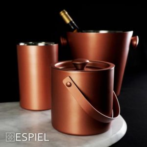 WINE COOLER ΑΝΟΞΕΙΔΩΤΟ ΔΙΠΛΟΤΟΙΧΟ ΧΑΛΚΙΝΟ ΜΑΤ-ΑΣΗΜΙ 1.45LT 12X18EK...