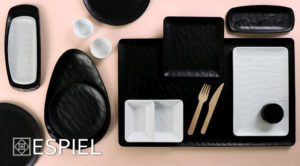 BLACK ΠΙΑΤΟ ΤΡΙΓ.24Χ26Χ2ΕΚ WAVY MATTE ΜΕΛΑΜΙΝΗΣ