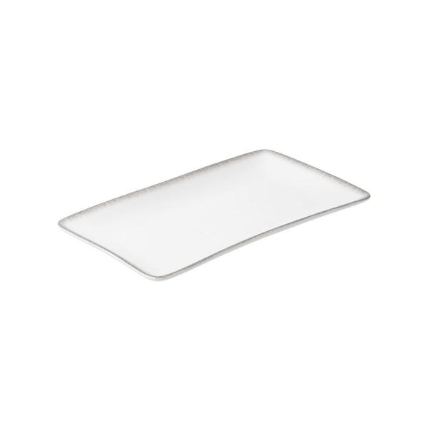 ΠΙΑΤΕΛΑ ΟΡΘΟΓΩΝΙΑ PEARL ΠΟΡΣΕΛΑΝΙΝΗ 21x10.5cm WHITE