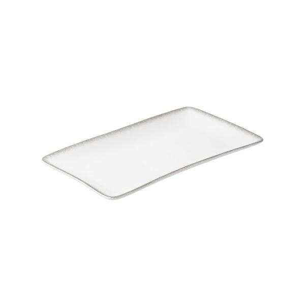 ΠΙΑΤΕΛΑ ΟΡΘΟΓΩΝΙΑ PEARL ΠΟΡΣΕΛΑΝΙΝΗ 27x16cm WHITE