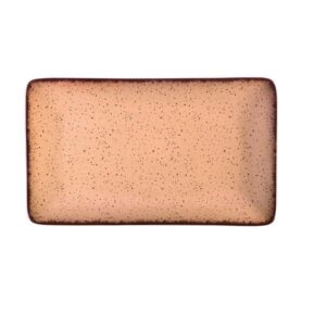 ΠΙΑΤΕΛΑ ΟΡΘΟΓΩΝΙΑ TERRA ΠΟΡΣΕΛΑΝΙΝΗ 21x10.5cm SALMON