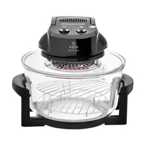 ESTIA ΦΟΥΡΝΑΚΙ ΡΟΜΠΟΤ CRYSTAL COOK 1400w 12lt ΜΕ ΑΝΤΙΣΤΆΣΕΙΣ ΜΑΥΡΟ