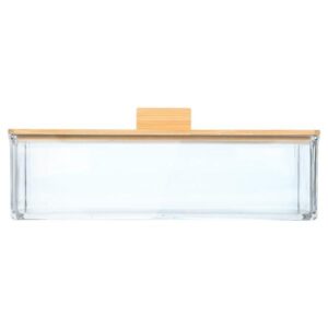 ΚΟΥΤΙ ΑΠΟΘΗΚΕΥΣΗΣ & ΟΡΓΑΝΩΣΗΣ BAMBOO ESSENTIALS ΟΡΘΟΓΩΝΙΟ 23.3x9.4x8.8cm ΜΕ ΚΑΠΑΚΙ