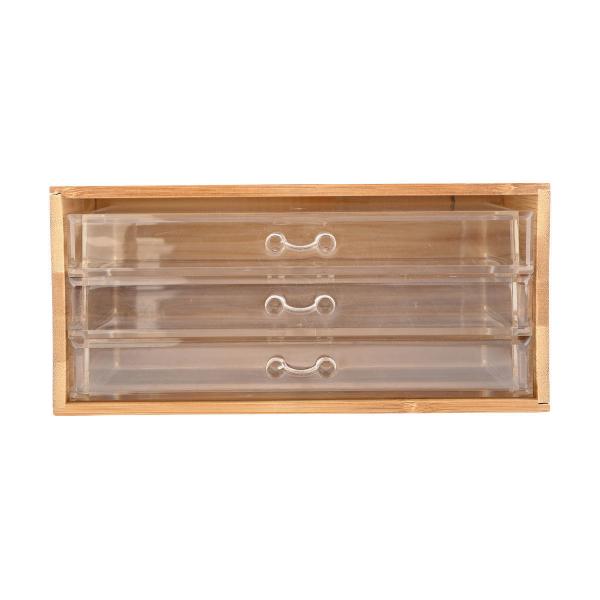 ΚΟΣΜΗΜΑΤΟΘΗΚΗ BAMBOO ESSENTIALS 24.5x11x14cm ΜΕ 3 ΣΥΡΤΑΡΑΚΙΑ