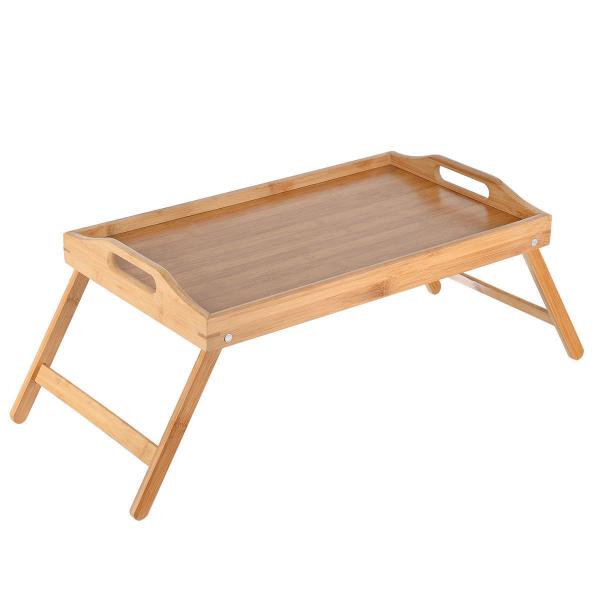 ΔΙΣΚΟΣ ΣΕΡΒΙΡΙΣΜΑΤΟΣ BAMBOO ESSENTIALS 50x30x21cm ΜΕ ΑΝΑΔΙΠΛΟΥΜΕΝΑ ΠΟΔΙΑ