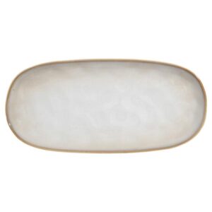 ΠΙΑΤΕΛΑ ΟΒΑΛ VIGNETTE STONEWARE 31cm IVORY