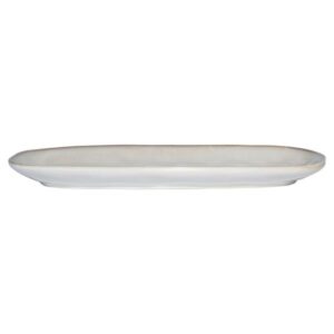 ΠΙΑΤΕΛΑ ΟΒΑΛ VIGNETTE STONEWARE 31cm IVORY