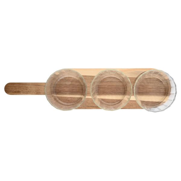 ΓΥΑΛΙΝΑ ΜΠΩΛ ΣΕΡΒΙΡΙΣΜΑΤΟΣ ALLURE ΜΕ ΒΑΣΗ 3 ΤΕΜ 42.2x10x6.7cm