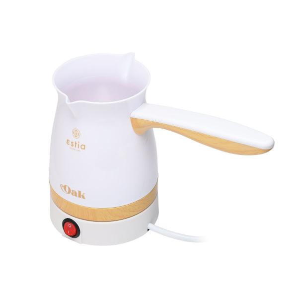 ESTIA ΗΛΕΚΤΡΙΚΟ ΜΠΡΙΚΙ OAK 800w ΜΕ ΑΠΟΣΠΩΜΕΝΗ ΒΑΣΗ 360° ΛΕΥΚΟ