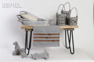 RUNNER ΓΚΡΙ ΜΕ ΛΟΥΡΑΚΙΑ ΔΕΡΜΑΤΙΝΗΣ 40χ180ΕΚ