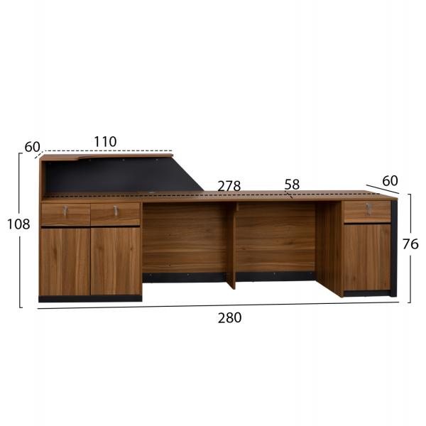 ΕΠΑΓΓΕΛΜΑΤΙΚΟ ΓΡΑΦΕΙΟ ΥΠΟΔΟΧΗΣ 280x60x108Υ εκ.