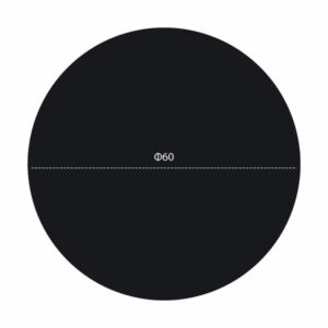 ΕΠΙΦΑΝΕΙΑ ΤΡΑΠΕΖΙΟΥ HPL ΜΑΥΡΗ Φ60 εκ. ΠΑΧΟΥΣ 12mm.