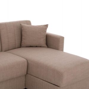 ΓΩΝΙΑΚΟΣ ΚΑΝΑΠΕΣ ΚΡΕΒΑΤΙ ΜΠΕΖ 200x133x77Yεκ.