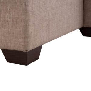 ΓΩΝΙΑΚΟΣ ΚΑΝΑΠΕΣ ΚΡΕΒΑΤΙ ΜΠΕΖ 200x133x77Yεκ.