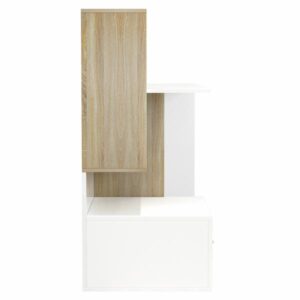 ΓΡΑΦΕΙΟ ΜΕΛΑΜΙΝΗΣ ΜΕ ΒΙΒΛΙΟΘΗΚΗ ΛΕΥΚΟ SONAMA 149x48x105Y εκ.