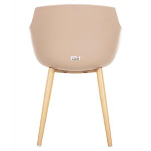 ΚΑΡΕΚΛΑ ΤΡΑΠΕΖΑΡΙΑΣ CAPUCCINO PP-ΜΕΤΑΛ. ΠΟΔΙΑ ΟΨΗ ΞΥΛΟΥ 56x55,5x80Υεκ