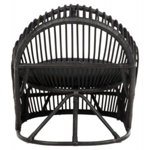 ΠΟΛΥΘΡΟΝΑ ENTROPY ΦΥΣΙΚΟ RATTAN ΜΕ ΜΑΞΙΛΑΡΙ-ΜΑΥΡΟ 80x97x85Υεκ.