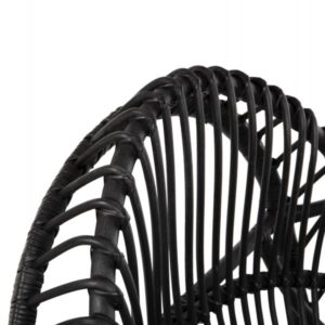 ΠΟΛΥΘΡΟΝΑ ENTROPY ΦΥΣΙΚΟ RATTAN ΜΕ ΜΑΞΙΛΑΡΙ-ΜΑΥΡΟ 80x97x85Υεκ.