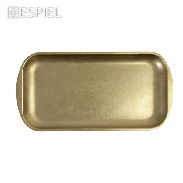 SNOW GOLD ΠΙΑΤΟ ΟΡΘΟΓ. SS 18/10 33Χ16,5Χ1,5ΕΚ.