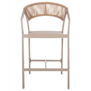 ΣΚΑΜΠΟ ΑΛΟΥΜΙΝΙΟΥ ΣΑΜΠΑΝΙ ΜΕΣ. ΥΨΟΥΣ-ΜE RATTAN & TΕΧΤLINE 57x60x100Yεκ.
