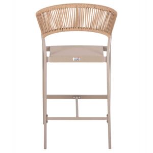 ΣΚΑΜΠΟ ΑΛΟΥΜΙΝΙΟΥ ΣΑΜΠΑΝΙ ΜΕΣ. ΥΨΟΥΣ-ΜE RATTAN & TΕΧΤLINE 57x60x100Yεκ.