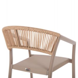 ΣΚΑΜΠΟ ΑΛΟΥΜΙΝΙΟΥ ΣΑΜΠΑΝΙ ΜΕΣ. ΥΨΟΥΣ-ΜE RATTAN & TΕΧΤLINE 57x60x100Yεκ.