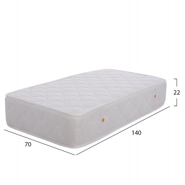 ΣΤΡΩΜΑ BABYCLOUD BONELL SPRING 70X140 ΛΕΥΚΟ