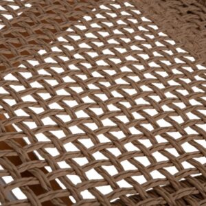 ΞΑΠΛΩΣΤΡΑ PATRON TEAK ΞΥΛΟ ΚΑΙ ΣΧΟΙΝΙ VIRO ΣΕ ΠΛΕΞΗ WICKER 191x65x86Yεκ.