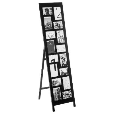 ΠΟΛΥΚΟΡΝ. ΔΑΠΕΔ. MDF 16 ΘΕΣΕΩΝ, L28xH118cm, ΜΑΥΡΗ
