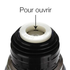 ΔΟΧΕΙΟ ΘΕΡΜΟΣ ΑΝΟΞΕΙΔΩΤΟ ΜΕ ΜΑΥΡΗ ΣΙΛΙΚΟΝΗ, ΔΙΠΛΟ ΤΟΙΧΩΜΑ & ΚΑΠΑΚΙ ΑΣΦΑΛΕΙΑΣ 380ml, H20X7.5cm