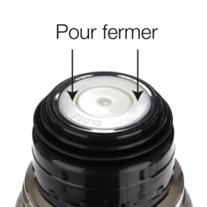 ΔΟΧΕΙΟ ΘΕΡΜΟΣ ΑΝΟΞΕΙΔΩΤΟ ΜΕ ΜΑΥΡΗ ΣΙΛΙΚΟΝΗ, ΔΙΠΛΟ ΤΟΙΧΩΜΑ & ΚΑΠΑΚΙ ΑΣΦΑΛΕΙΑΣ 380ml, H20X7.5cm