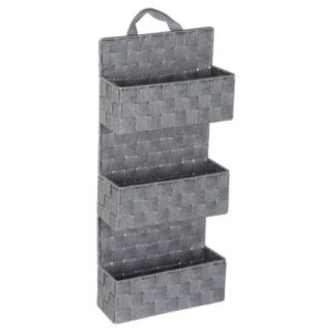 LISA, ΕΤΑΖΕΡΑ 3ΘΕΣΙΑ POLYPROPYLENE/METAL ΓΚΡΙ, L25xW9xH56.5cm