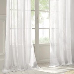 ΚΟΥΡΤΙΝΑ ΓΑΖΑ ΜΕ ΤΡΟΥΚ POLYESTER, ELSA ΛΕΥΚΗ 140Χ240cm