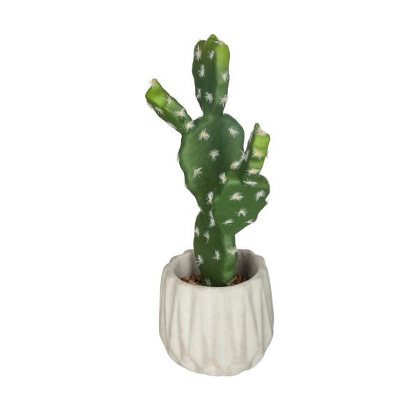 CACTUS, ΦΥΤΟ ΣΕ ΓΛΑΣΤΡΑ ΑΠΟ ΤΣΙΜΕΝΤΟ ΑΣΠΡΗ 11x9x25.5cm
