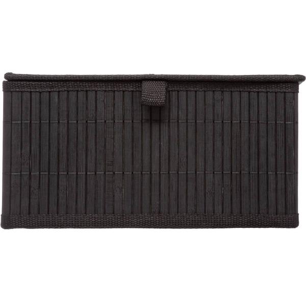 BAMBOO BLACK, ΚΟΥΤΙ ΑΠΌ ΦΥΣΙΚΟ ΜΠΑΜΠΟΥ ΜΑΥΡΟ, 29Χ23.5Χ14.5ΕΚ
