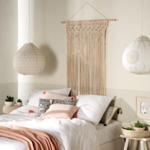 MACRAME, ΠΑΝΕΛ ΓΙΑ ΚΟΥΡΤΙΝΑ Ή ΔΙΑΚΟΣΜΗΣΗ COTTON & POLYΕSTER ΙΒΟΥΑΡ, L90xH200cm